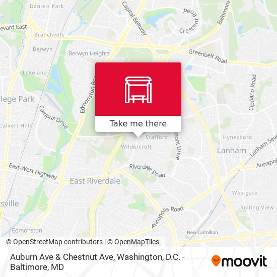 Mapa de Auburn Ave & Chestnut Ave