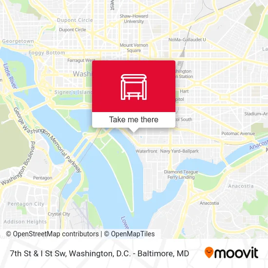 7th St & I St Sw map
