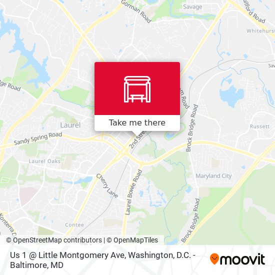 Us 1 @ Little Montgomery Ave map