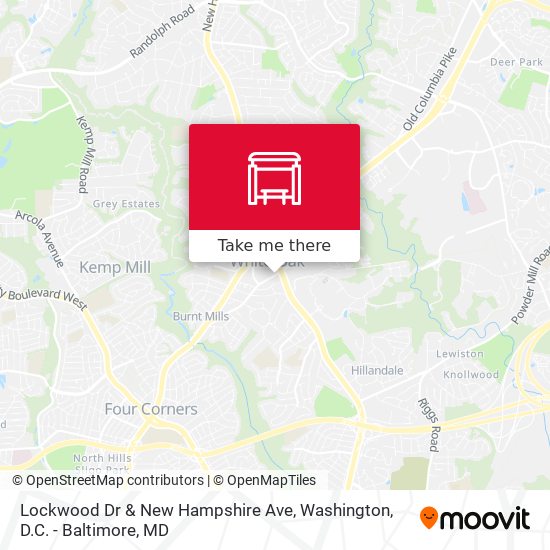 Lockwood Dr & New Hampshire Ave map