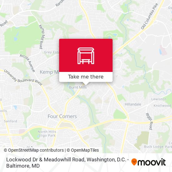 Lockwood Dr & Meadowhill Road map