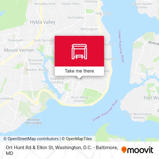 Ort Hunt Rd & Elkin St map
