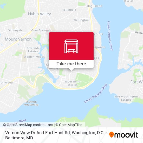 Vernon View Dr And Fort Hunt Rd map