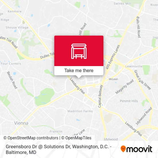 Mapa de Greensboro Dr @ Solutions Dr
