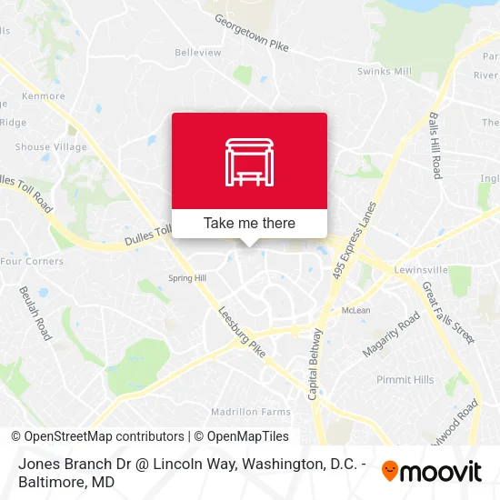 Mapa de Jones Branch Dr @ Lincoln Way