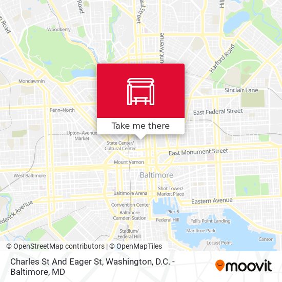 Charles St And Eager St map