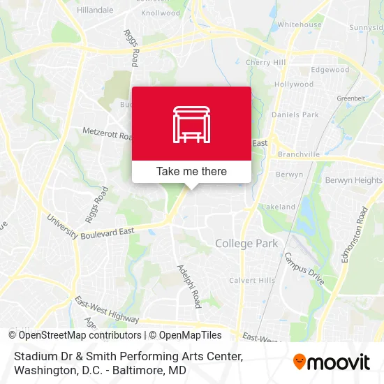 Stadium Dr & Smith Performing Arts Center map