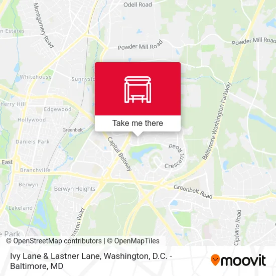 Ivy Lane & Lastner Lane map