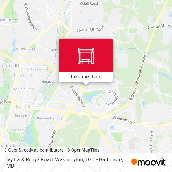 Ivy La & Ridge Road map