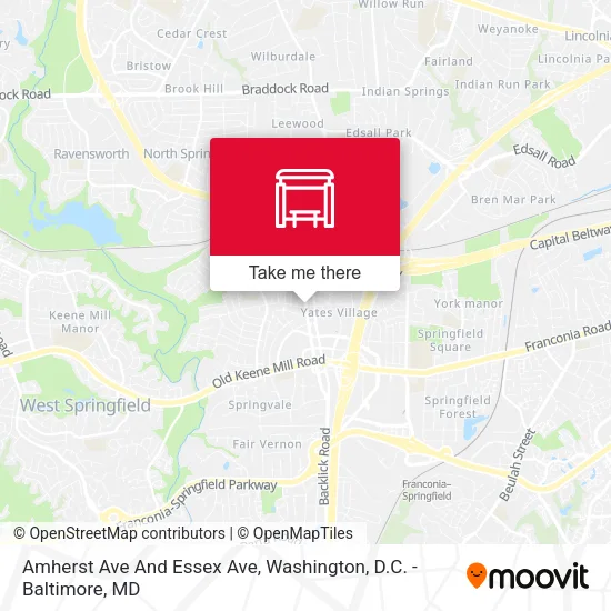 Mapa de Amherst Ave And Essex Ave