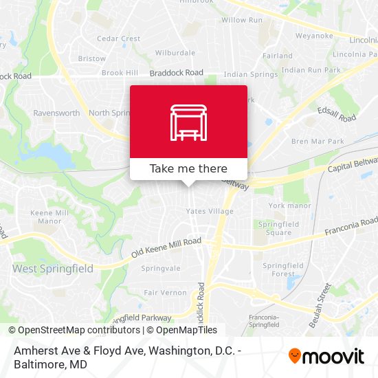 Amherst Ave & Floyd Ave map