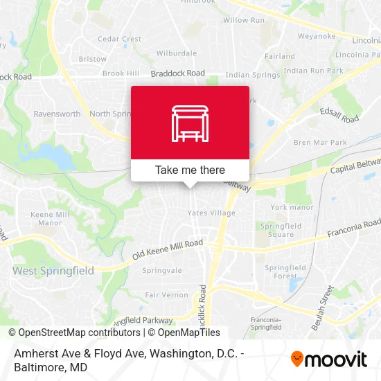 Mapa de Amherst Ave & Floyd Ave