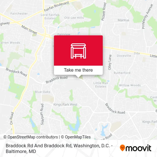 Braddock Rd And Braddock Rd map