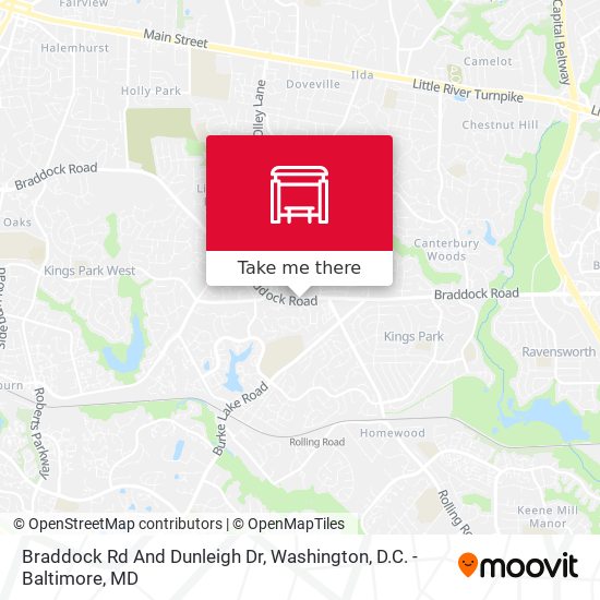 Braddock Rd And Dunleigh Dr map