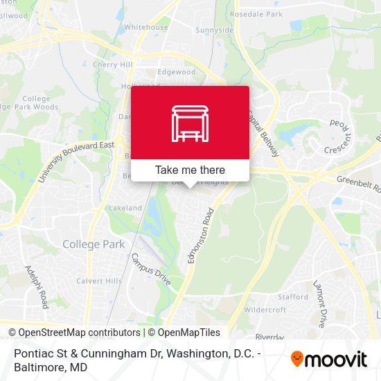 Pontiac St & Cunningham Dr map