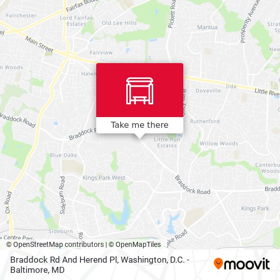 Braddock Rd And Herend Pl map