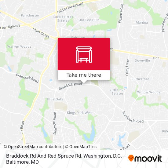 Mapa de Braddock Rd And Red Spruce Rd