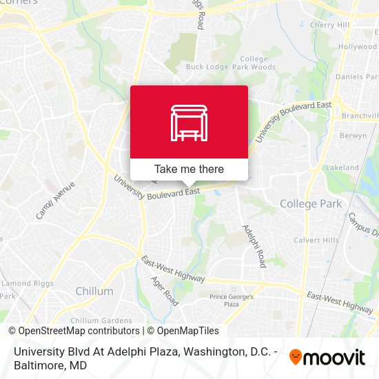 University Blvd At Adelphi Plaza map
