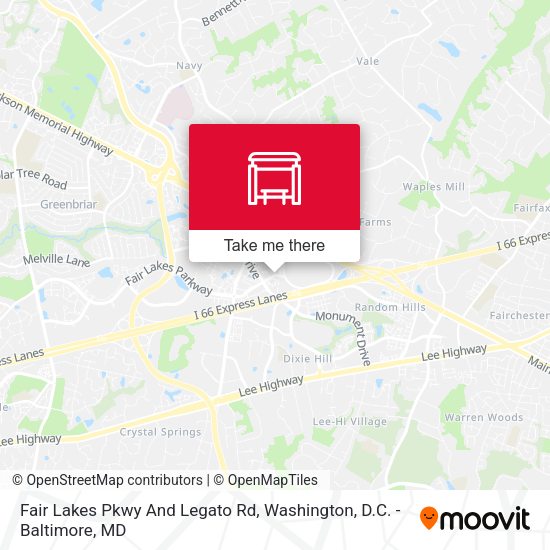 Mapa de Fair Lakes Pkwy And Legato Rd