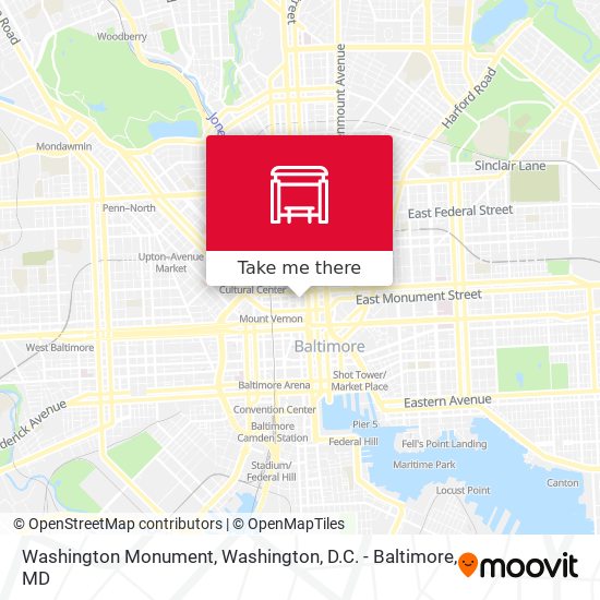 Mapa de Washington Monument