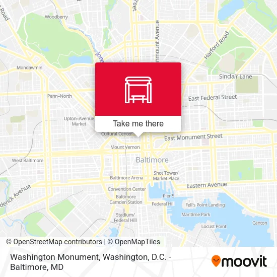 Washington Monument map