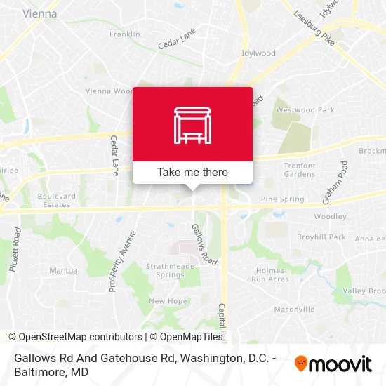 Gallows Rd And Gatehouse Rd map