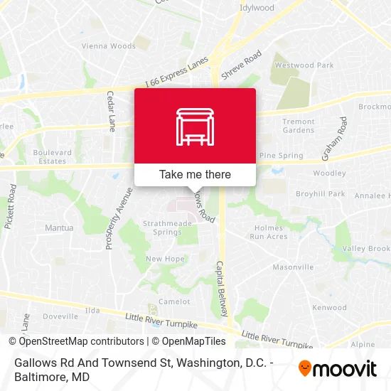 Gallows Rd And Townsend St map