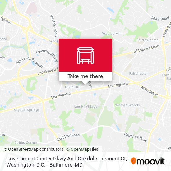 Government Center Pkwy And Oakdale Crescent Ct map