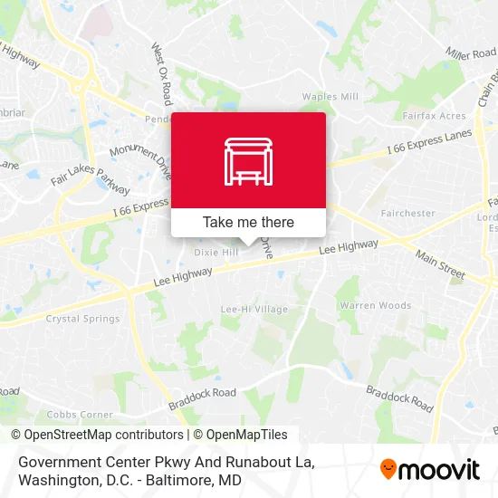 Government Center Pkwy And Runabout La map