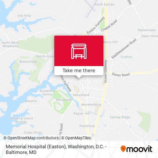 Mapa de Memorial Hospital (Easton)