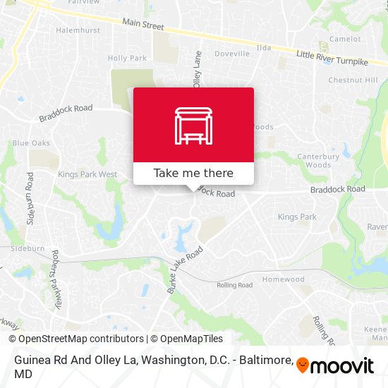 Guinea Rd And Olley La map