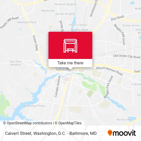 Calvert Street map