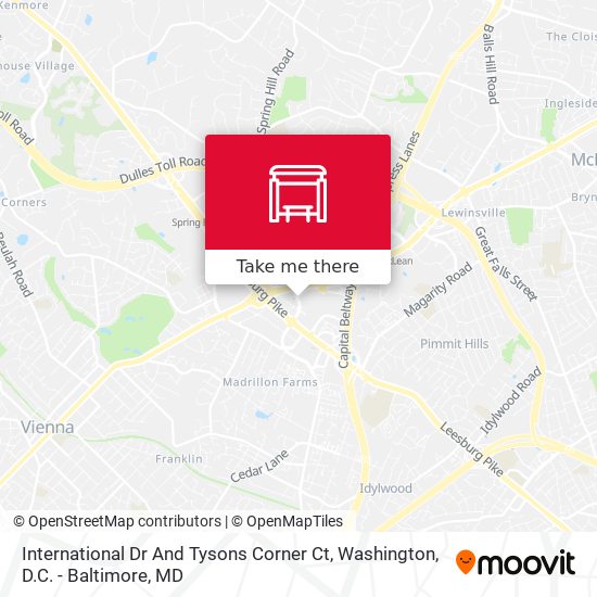 International Dr And Tysons Corner Ct map
