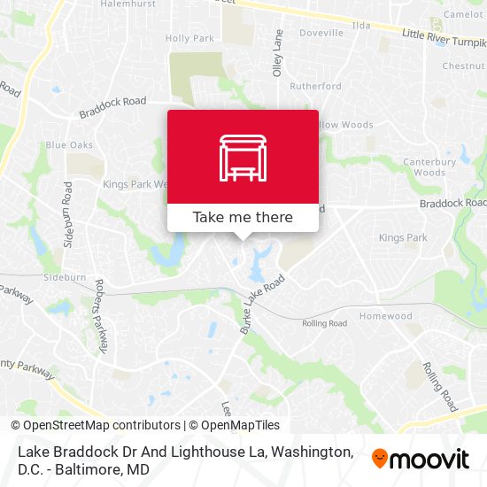 Mapa de Lake Braddock Dr And Lighthouse La