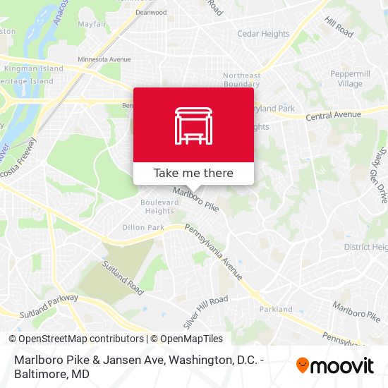 Mapa de Marlboro Pike & Jansen Ave