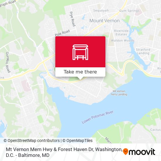 Mt Vernon Mem Hwy & Forest Haven Dr map