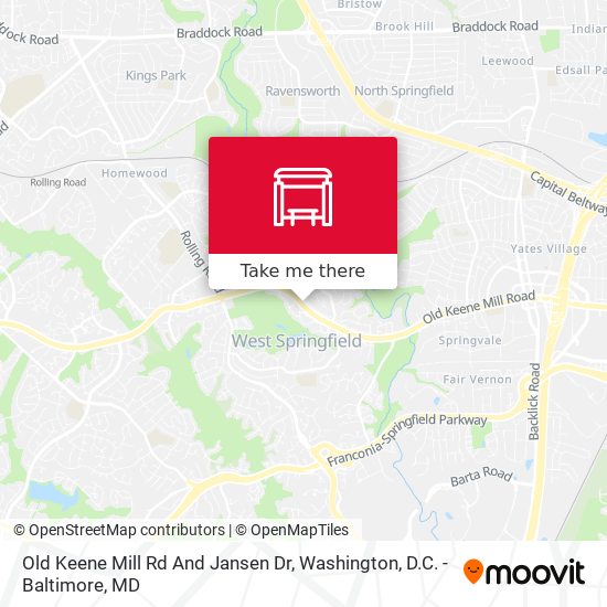 Old Keene Mill Rd And Jansen Dr map