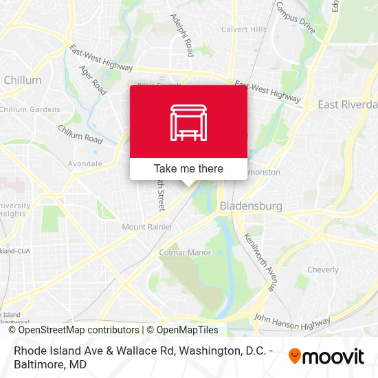 Rhode Island Ave & Wallace Rd map