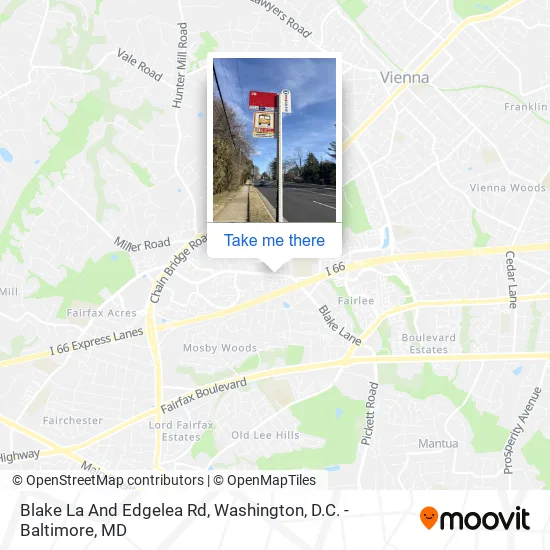 Blake La And Edgelea Rd map