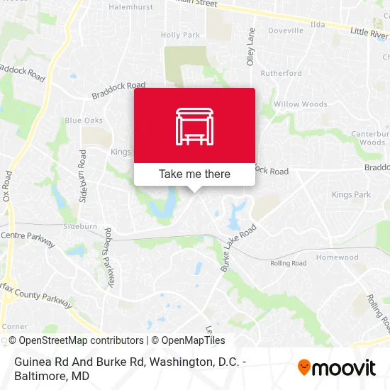 Guinea Rd And Burke Rd map