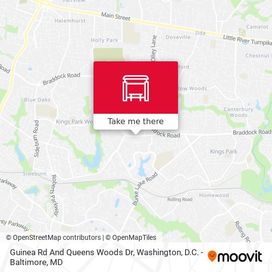 Mapa de Guinea Rd And Queens Woods Dr