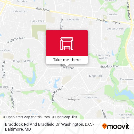 Mapa de Braddock Rd And Bradfield Dr