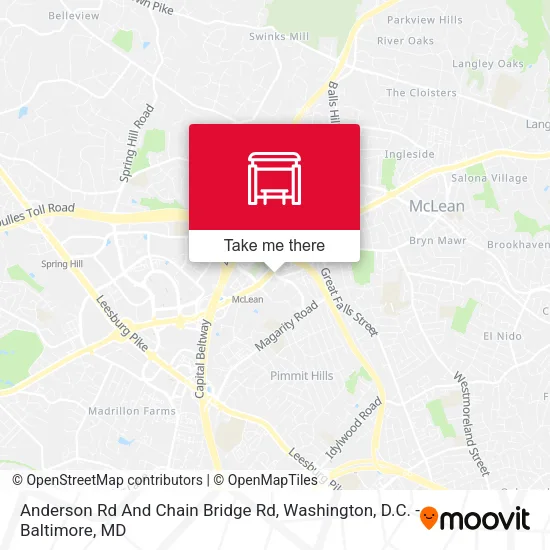 Mapa de Anderson Rd And Chain Bridge Rd