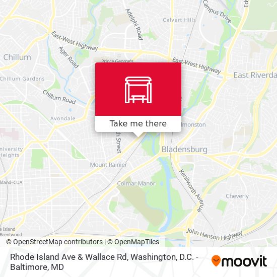 Mapa de Rhode Island Ave & Wallace Rd