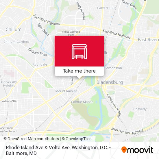 Rhode Island Ave & Volta Ave map