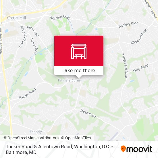Tucker Road & Allentown Road map