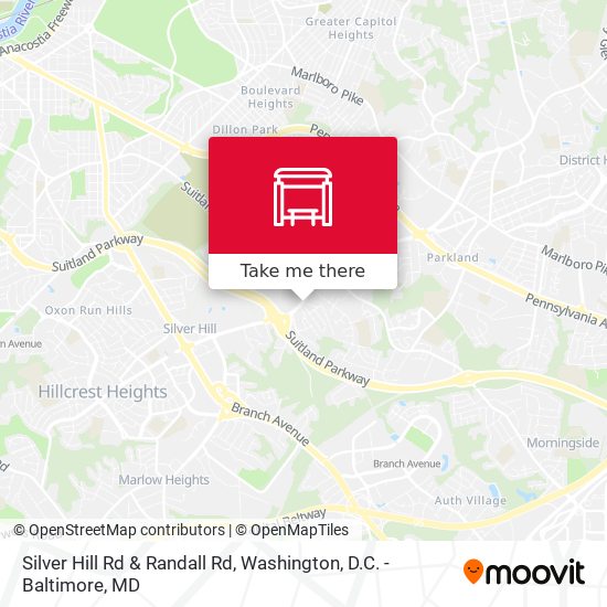 Silver Hill Rd & Randall Rd map