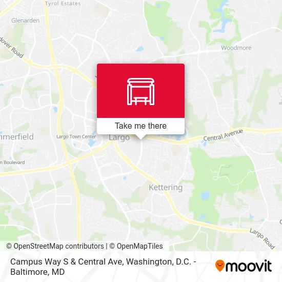 Campus Way S & Central Ave map