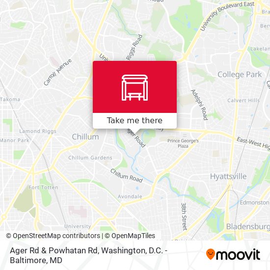 Ager Rd & Powhatan Rd map