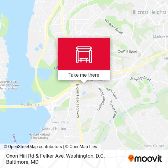 Oxon Hill Rd & Felker Ave map